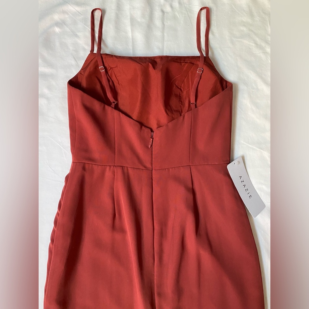 AZAZIE Tayla Chiffon Maxi Dress - Terracotta - Picture 11 of 15